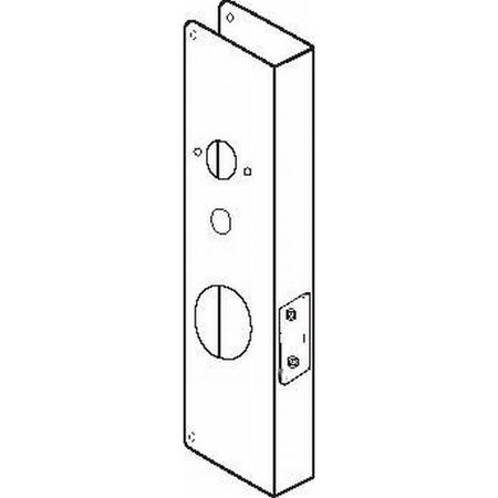 DON-JO Classic Wrap Around for Cylindrical Door Lock with 2-1/8" Hole with 2-3/8" Backset and 1-3/4" Door CW6110B